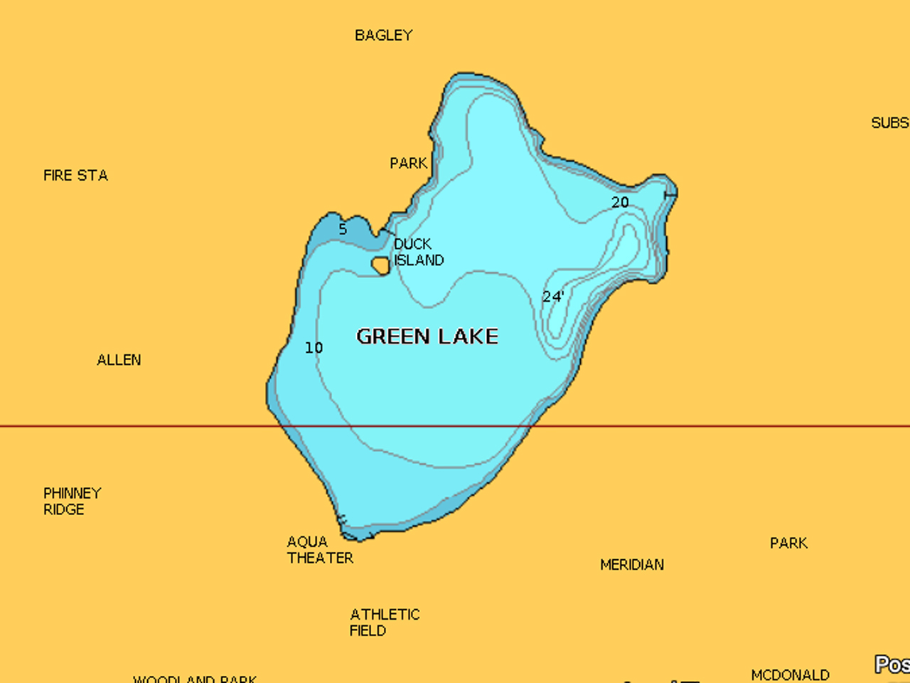green lake seattle map Green Lake Trout Fishing In Seattle Riptidefish green lake seattle map