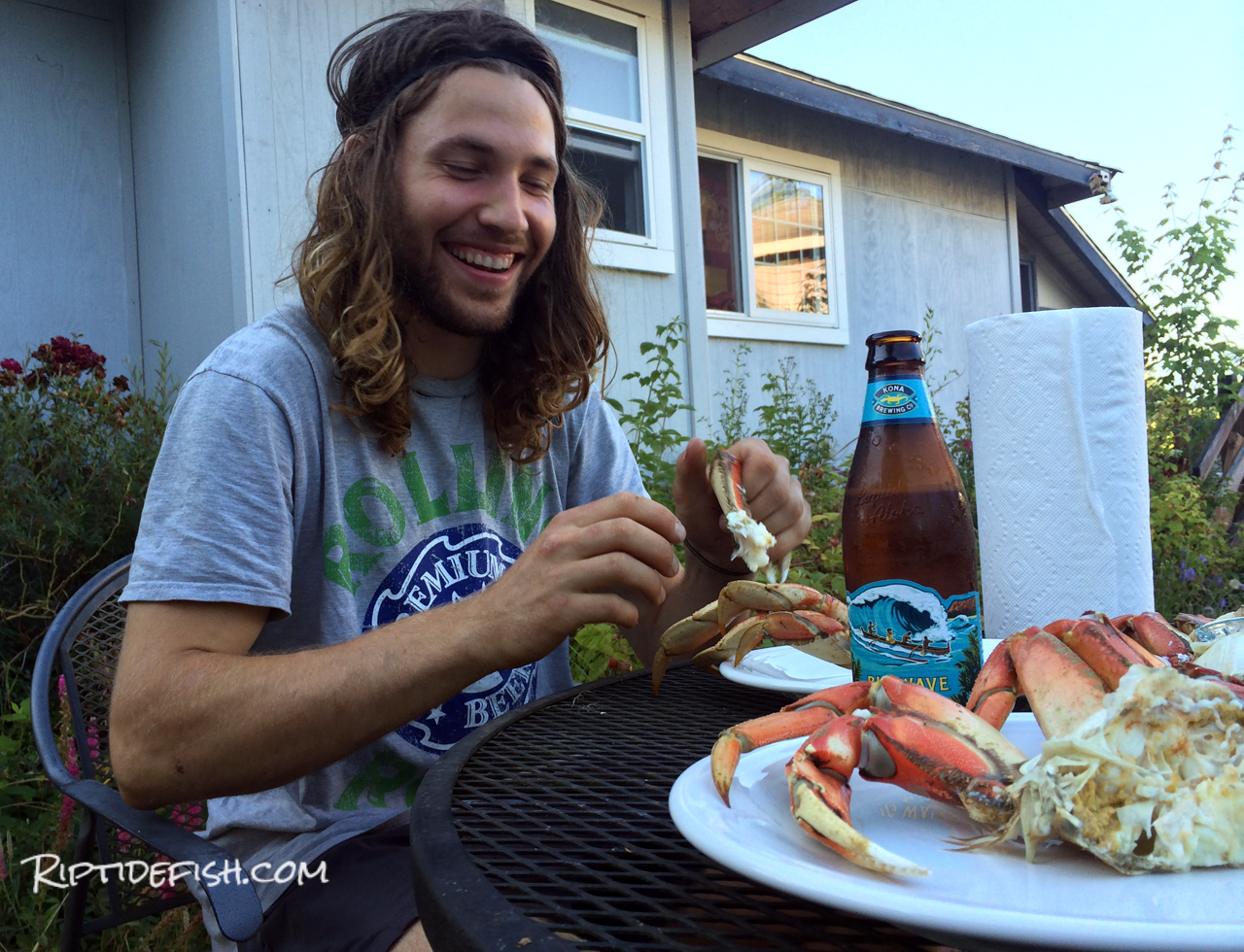 Younger brothers love it when you invite them over for fresh Dungeness!