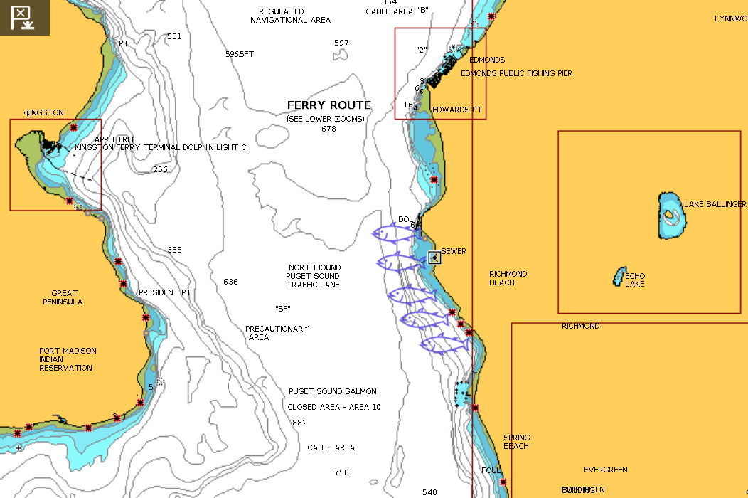 Richmond Beach and Oil Docks Chinook Salmon Fishing