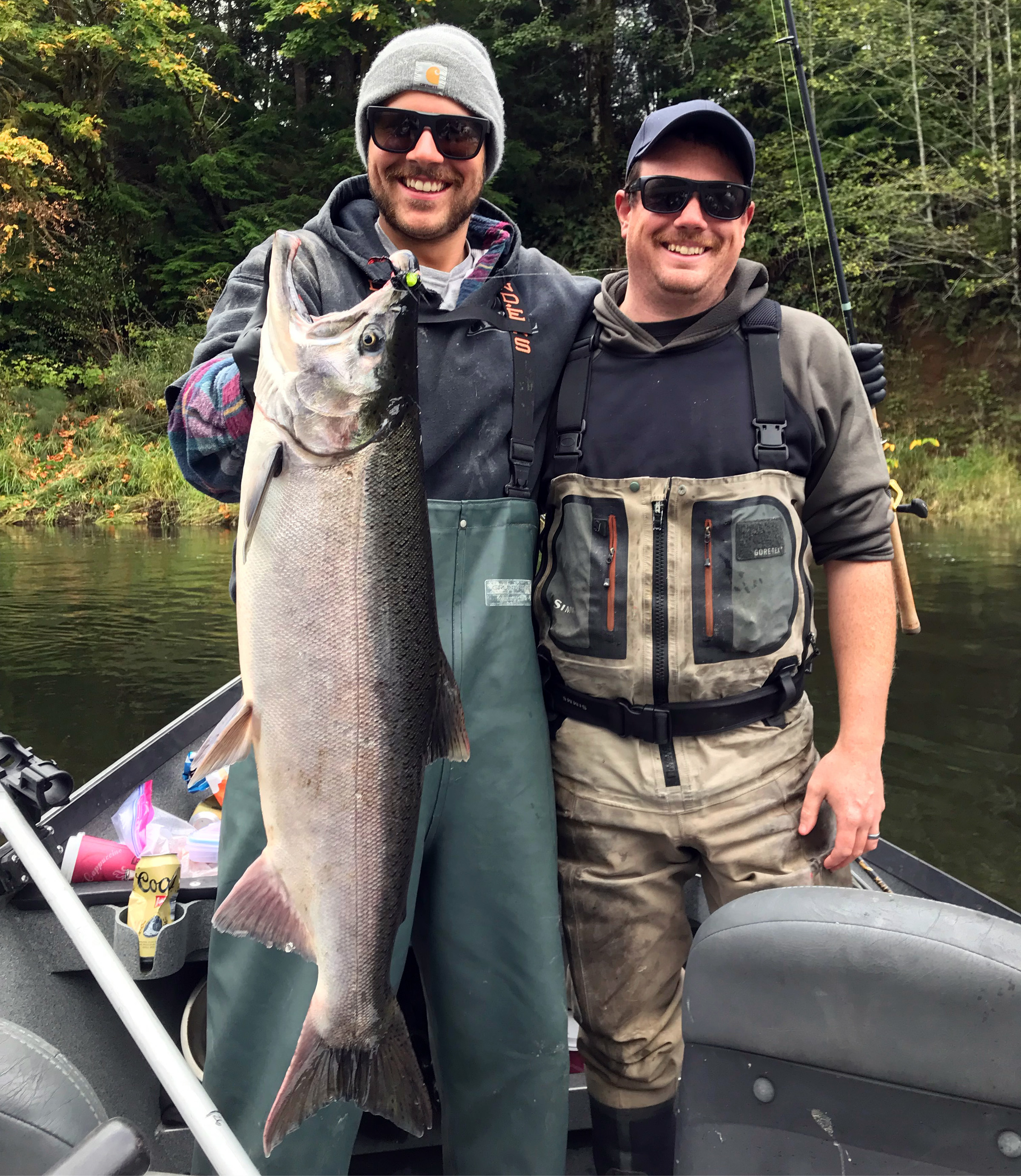 Mitch found a Coho that crushed a jig and put up quite a battle! 