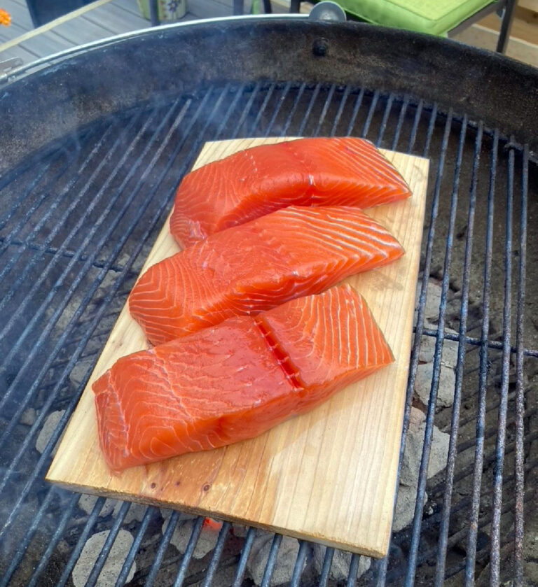 Perfectly Grilled Salmon on a Cedar Plank Delicious Recipe!