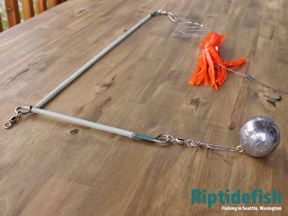 Halibut spreader bar and weight