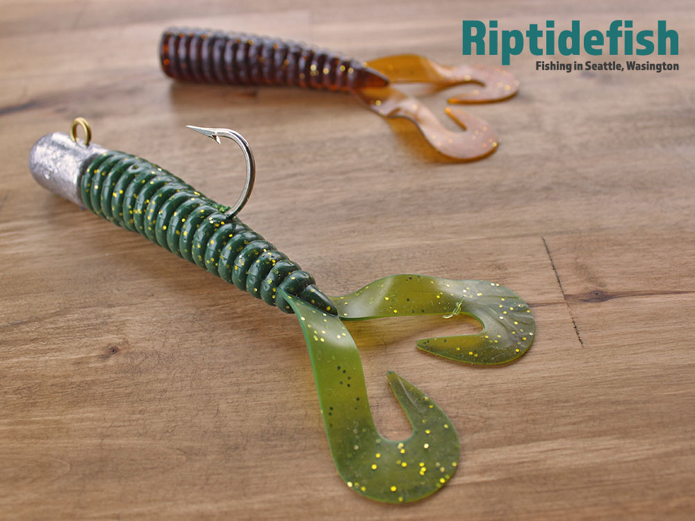 Curly Tail Plastic Lures for Catching Rockfish.