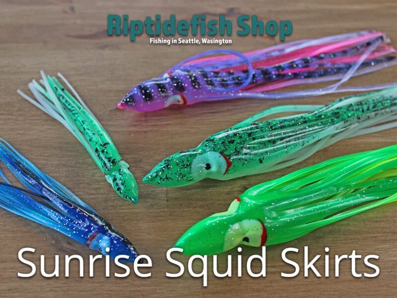 P-Line Sunrise Squid Fishing Lures - 2 Pack, Saltwater & Freshwater - View #4