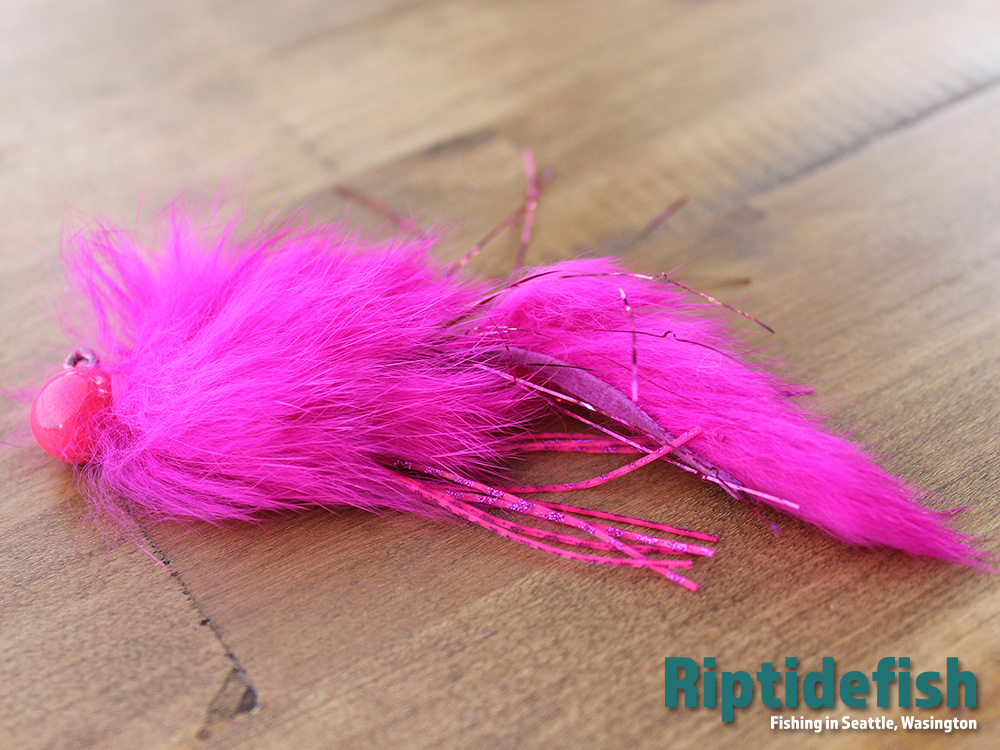 Pink Salmon Rabbit Jig Lure